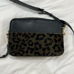 Anine Bing Alice Bag (green leopard)